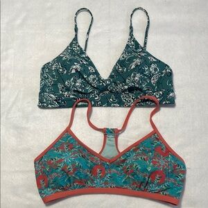Carve Designs Teal and Coral Bikinis
